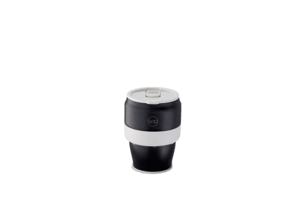 W10 Mug de voyage pliable en acier inoxydable Hazlewood (340 ml) noir