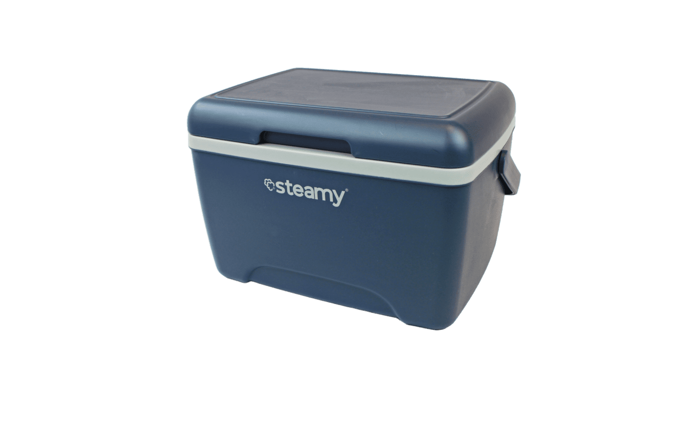 STEAMY COOL 28 (28 LITER) KOELBOX BLAUW STEAMY COOL 28 (28 LITER) KOELBOX BLAUW