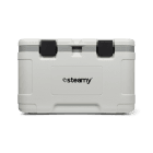 Steamy Marine 50 (50 Litres) Glacière Blanc + 2x Élément de refroidissement Grande avec une grosse remise