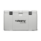 Steamy Marine Pro 120 (120 Liter) Glacière Blanc + 1x élément de refroidissement XXL avec une grosse remise