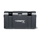 Steamy Pro 50 (50 Litres) Glacière Gris + 2x Élément de refroidissement Grande avec une grosse remise