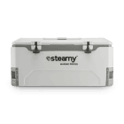 Steamy Marine Pro 155 (155 Liter) Glacière Blanc + 2x élément de refroidissement XXL avec une grosse remise