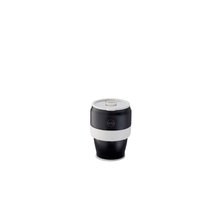W10 Mug de voyage pliable en acier inoxydable Hazlewood (340 ml) noir