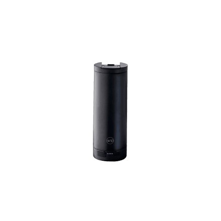 W10 Tasse de voyage en acier inoxydable Oxford avec un powerbank pour une recharge sans fil ou filaire (460 ml) noir