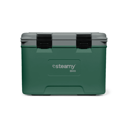 Steamy BMX (21 Litres) Glacière Verte + 2x Élément de refroidissement Moyenne avec une grosse remise