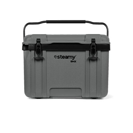 Steamy BMX (26 Litres) Gris + 2x Élément de refroidissement Grande avec une grosse remise