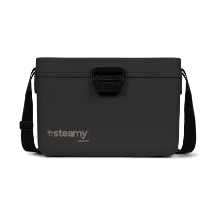 Steamy Classy 12 (12 Liter) Glacière Noir + 2x Élément de refroidissement Petit avec une grosse remise