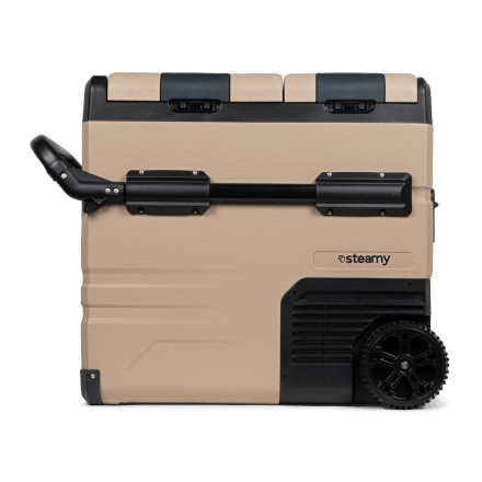 Steamy-E Dual Zone Roller Glacière à compresseur électrique sur roues (54 litres)