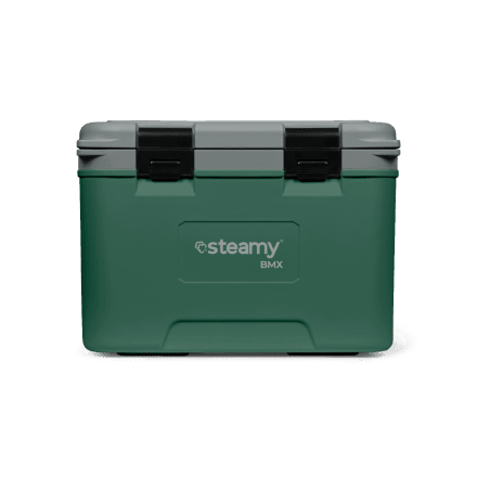 Steamy BMX 21 (21 Litres) Glacière Verte + 2x Élément de refroidissement Moyenne avec une grosse remise