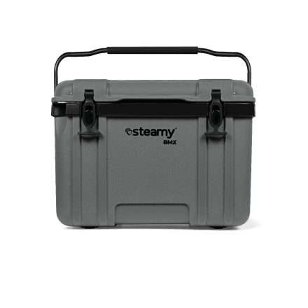 Steamy BMX (26 Litres) Gris + 2x Élément de refroidissement Grande avec une grosse remise