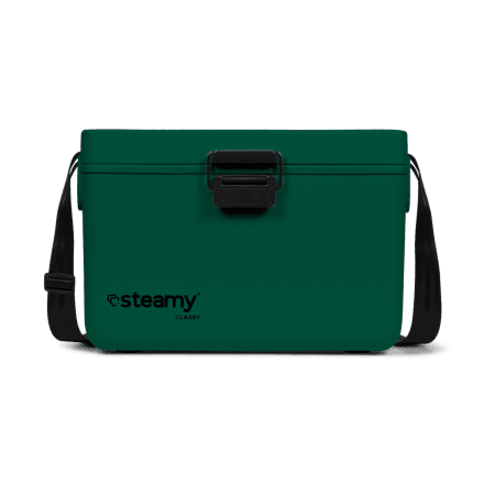 Steamy Classy 12 (12 Liter) Glacière Pine Green + 2x Élément de refroidissement Petit avec une grosse remise