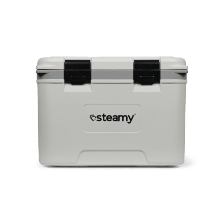 Steamy Marine 21 (21 Litres) Glacière Blanc + 2x Élément de refroidissement Moyenne avec une grosse remise
