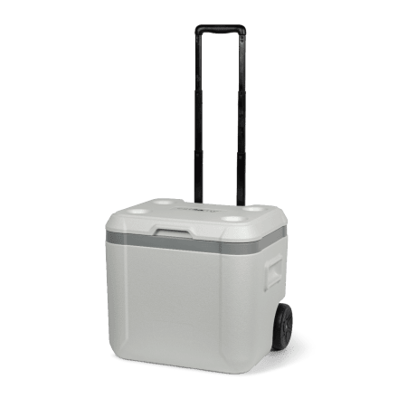 Steamy Marine 52 (52 Liter) Glacière sur roues Blanc + 1x élément de refroidissement XXL avec une grosse remise