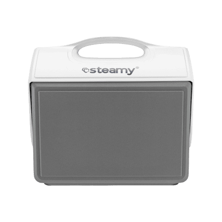 Steamy Sport 15 (15 Liter) Glacière Rouge + 1x Tapis de Réfrigérants (88 Cubes) avec une grosse remise